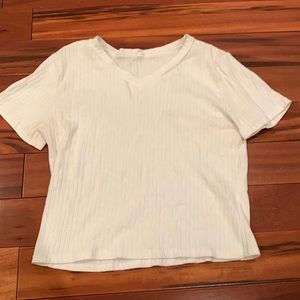 Womens small plain white crop top.